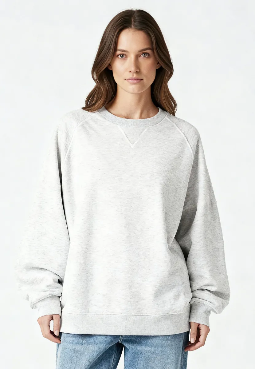Sweatshirt - mottled grey
