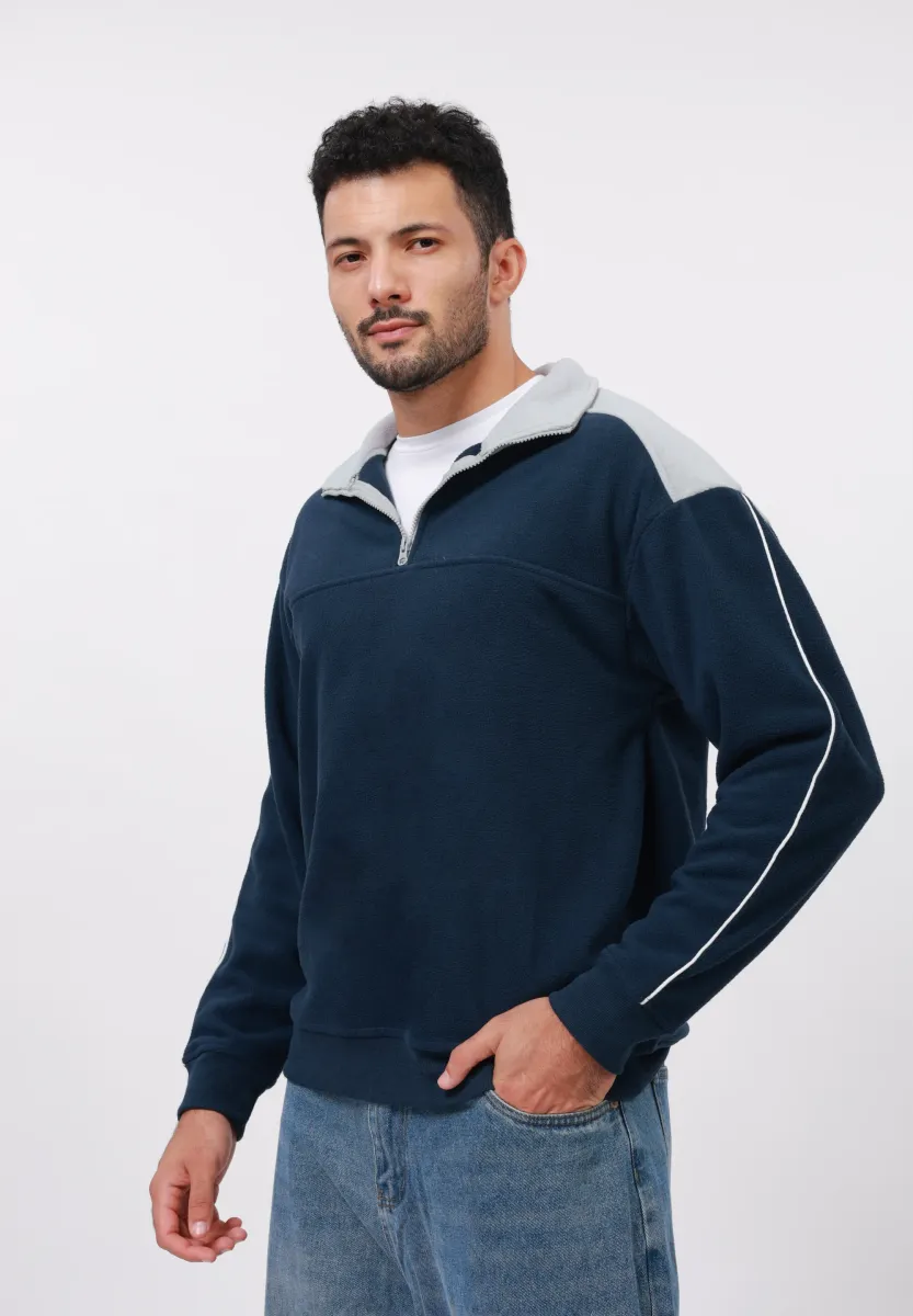Sweatshirt - navy/grey