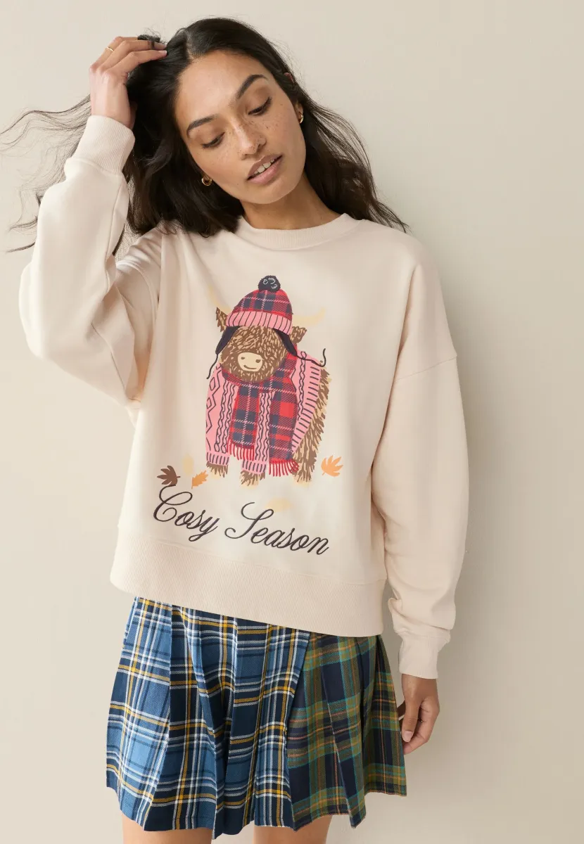 Sweatshirt - oatmeal