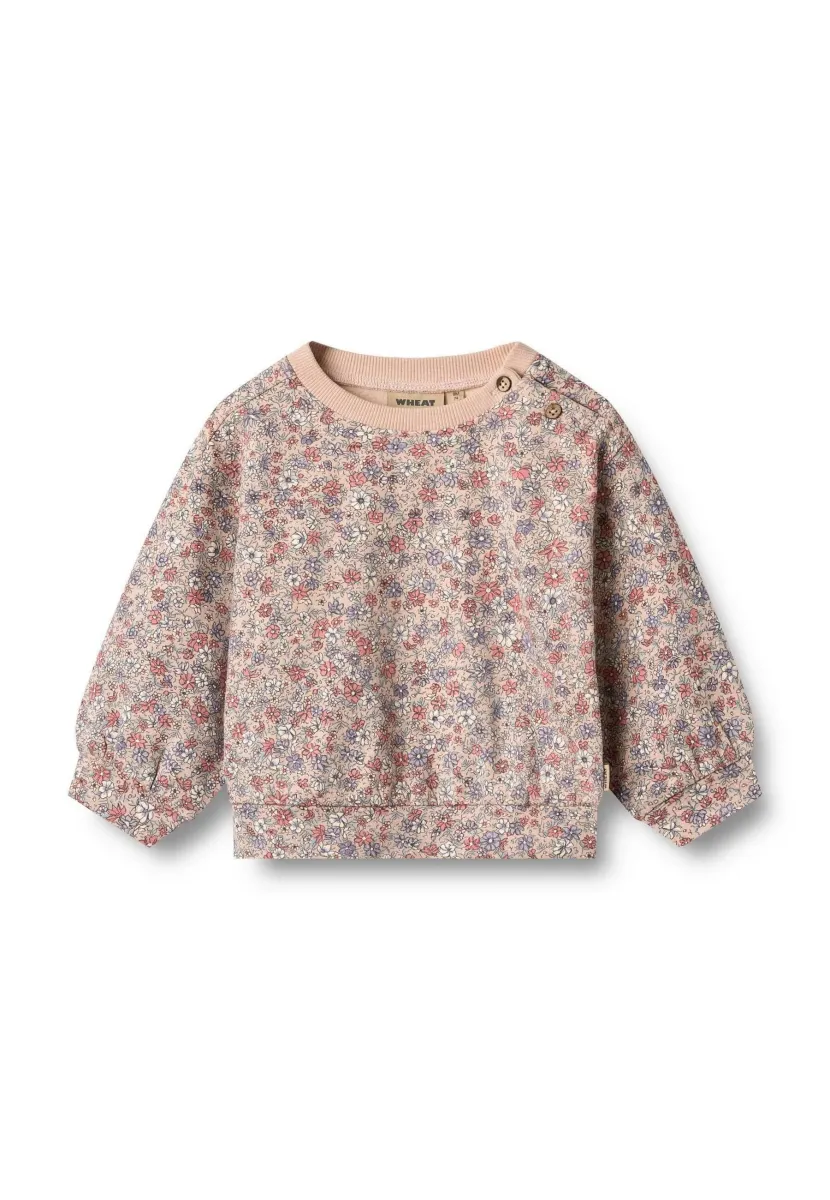 Sweatshirt - rose dust flowers