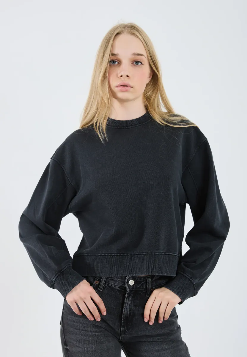 Sweatshirt - washed black
