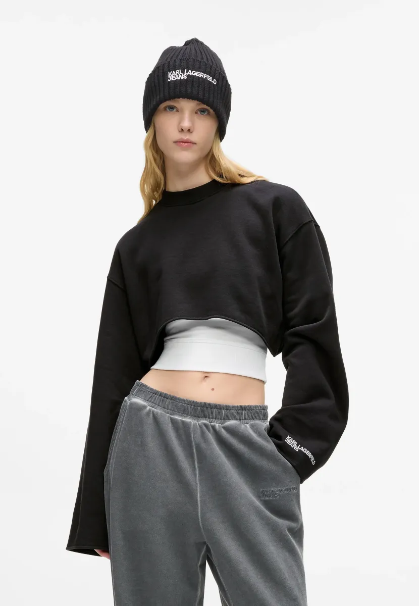 Sweatshirt - white/black