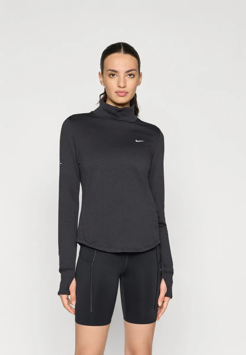 SWIFT TOP - Langarmshirt - black/reflective silver-coloured