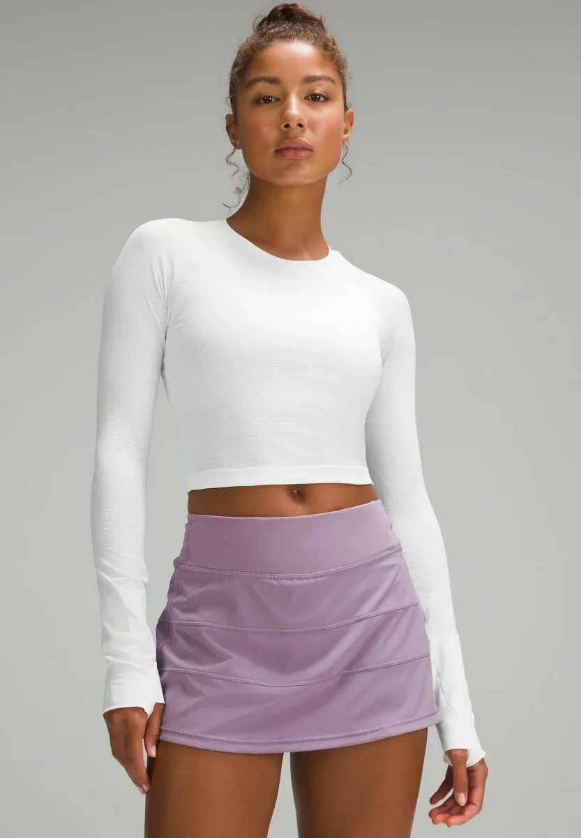 SWIFTLY TECH CROPPED LONG SLEEVE 2.0 - Langarmshirt - white