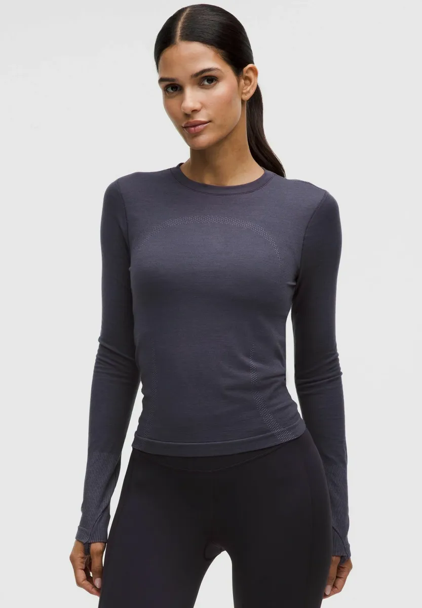 SWIFTLY WOOL LONG SLEEVE - Langarmshirt - atmospheric purple atmospheric purple