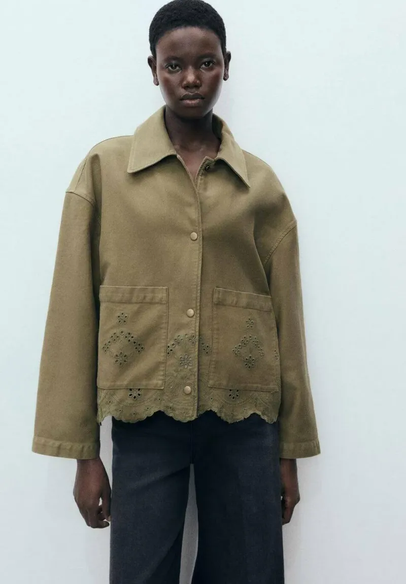 SWISS - Leichte Jacke - khaki