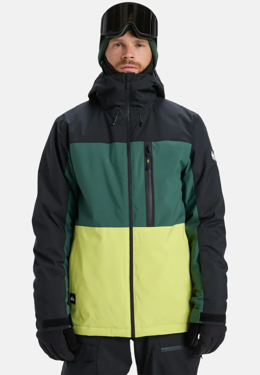 SYCAMORE BLOCK-FUNKTIONELLE - Snowboardjacke - green yellow black