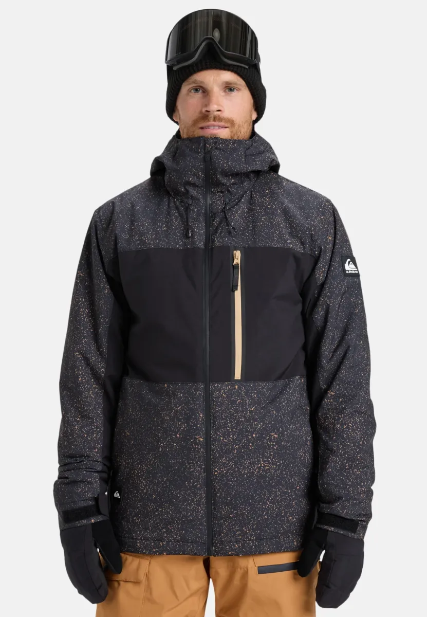 SYCAMORE PRINTED 20K - FUNKTIONELLE MIT KAPUZE FÜR - Skijacke - mottled black