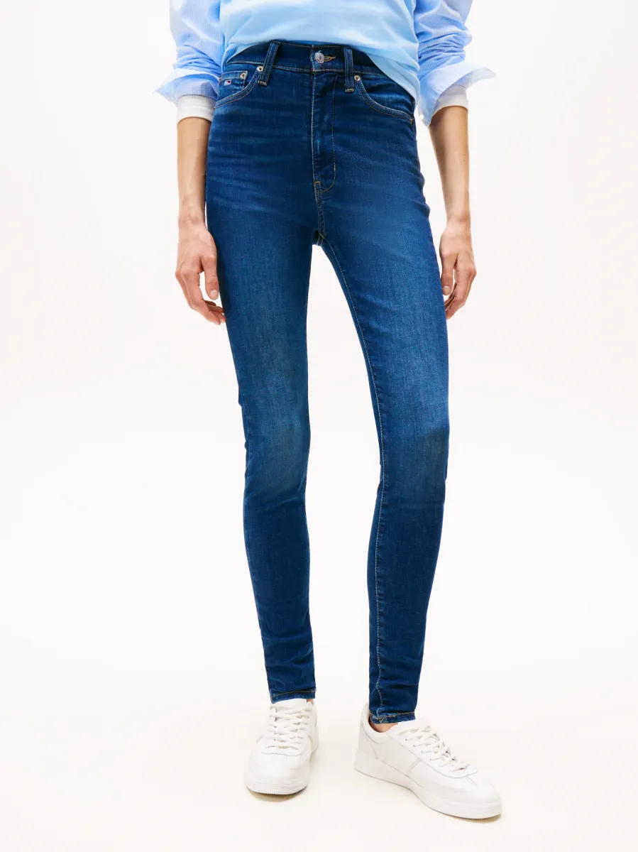 SYLVIA HGH SKN - Jeans Skinny Fit - denim dark