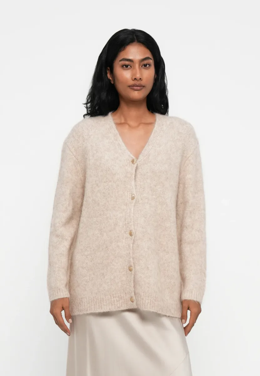 SYRINGA BRUSHED VERNA  - Strickjacke - beige
