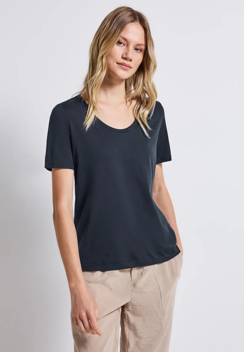 T-Shirt basic - blau