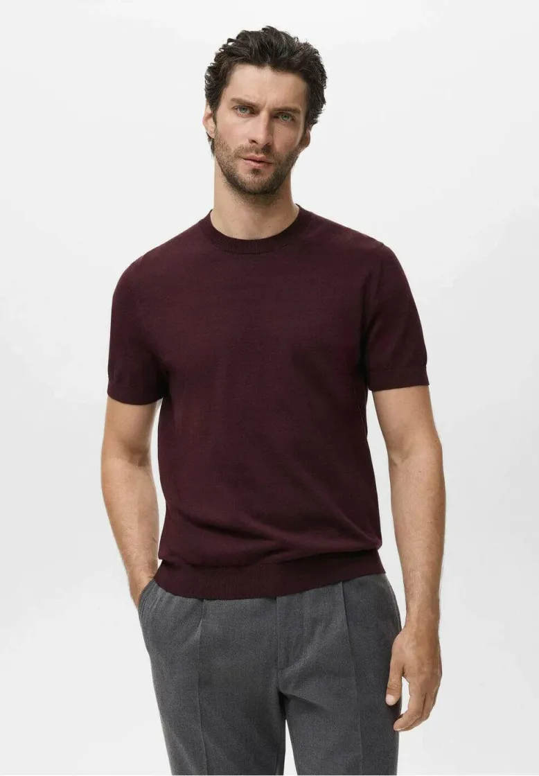 T-Shirt basic - bordeaux
