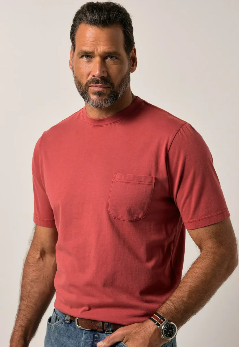 T-Shirt basic - brick red