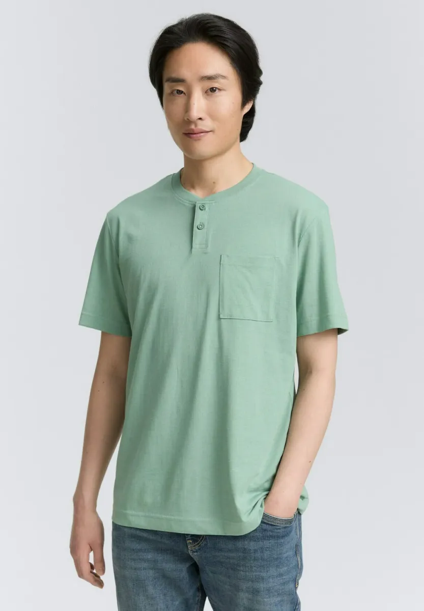 T-Shirt basic - dust green melange