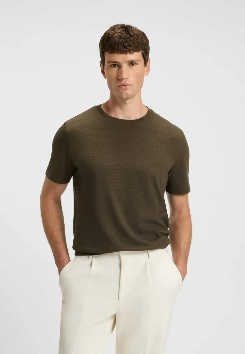 T-Shirt basic - open green two