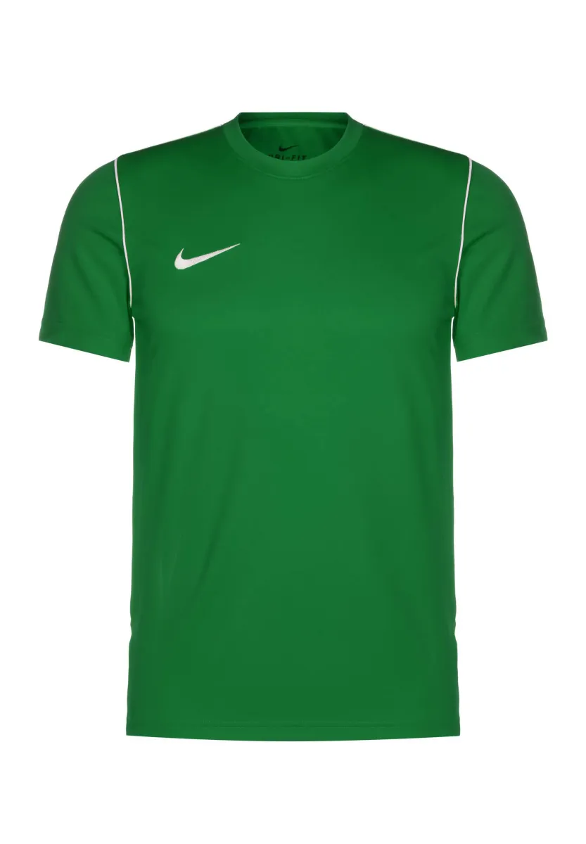 T-Shirt basic - pine green / white