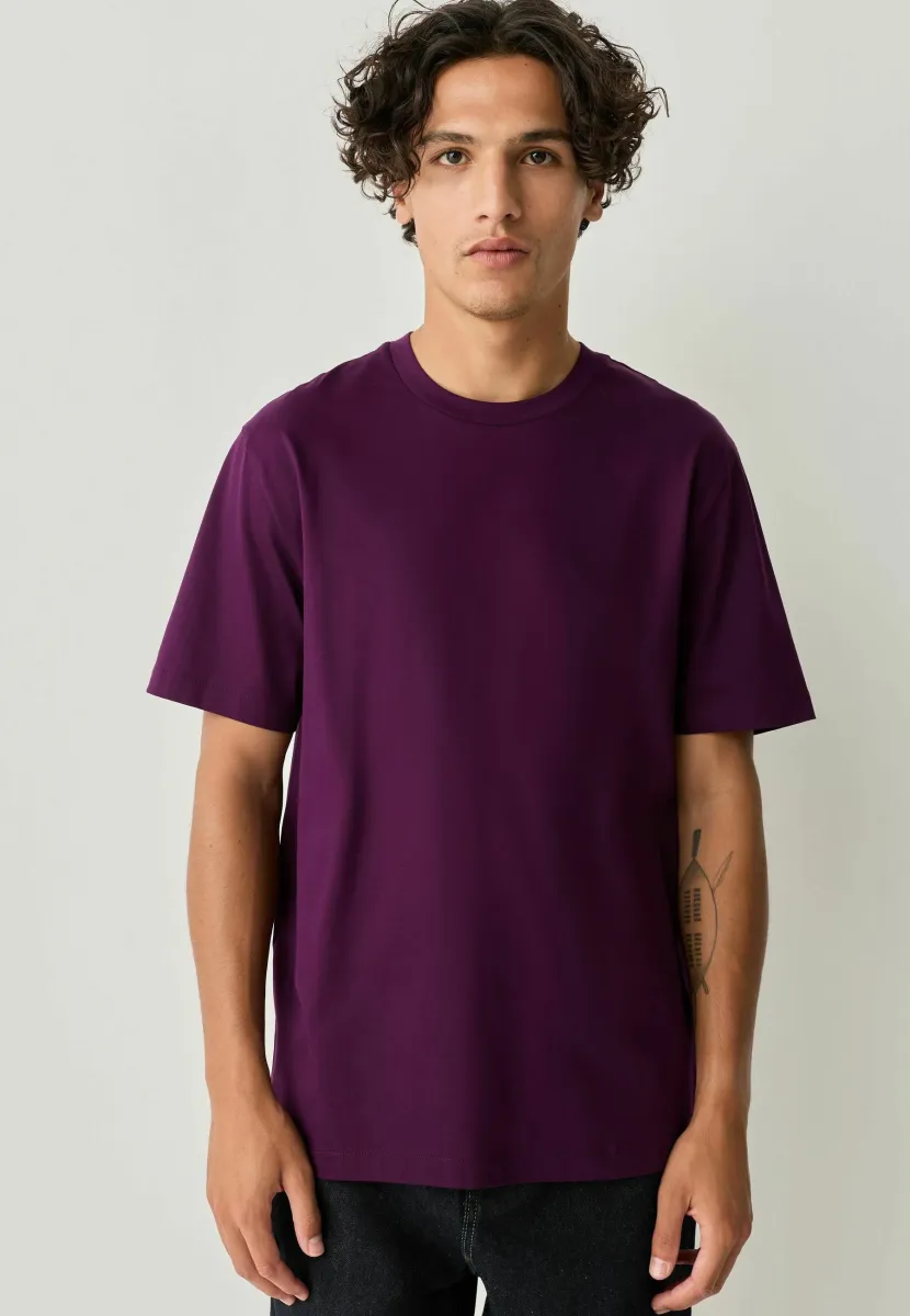 T-Shirt basic - purple fig