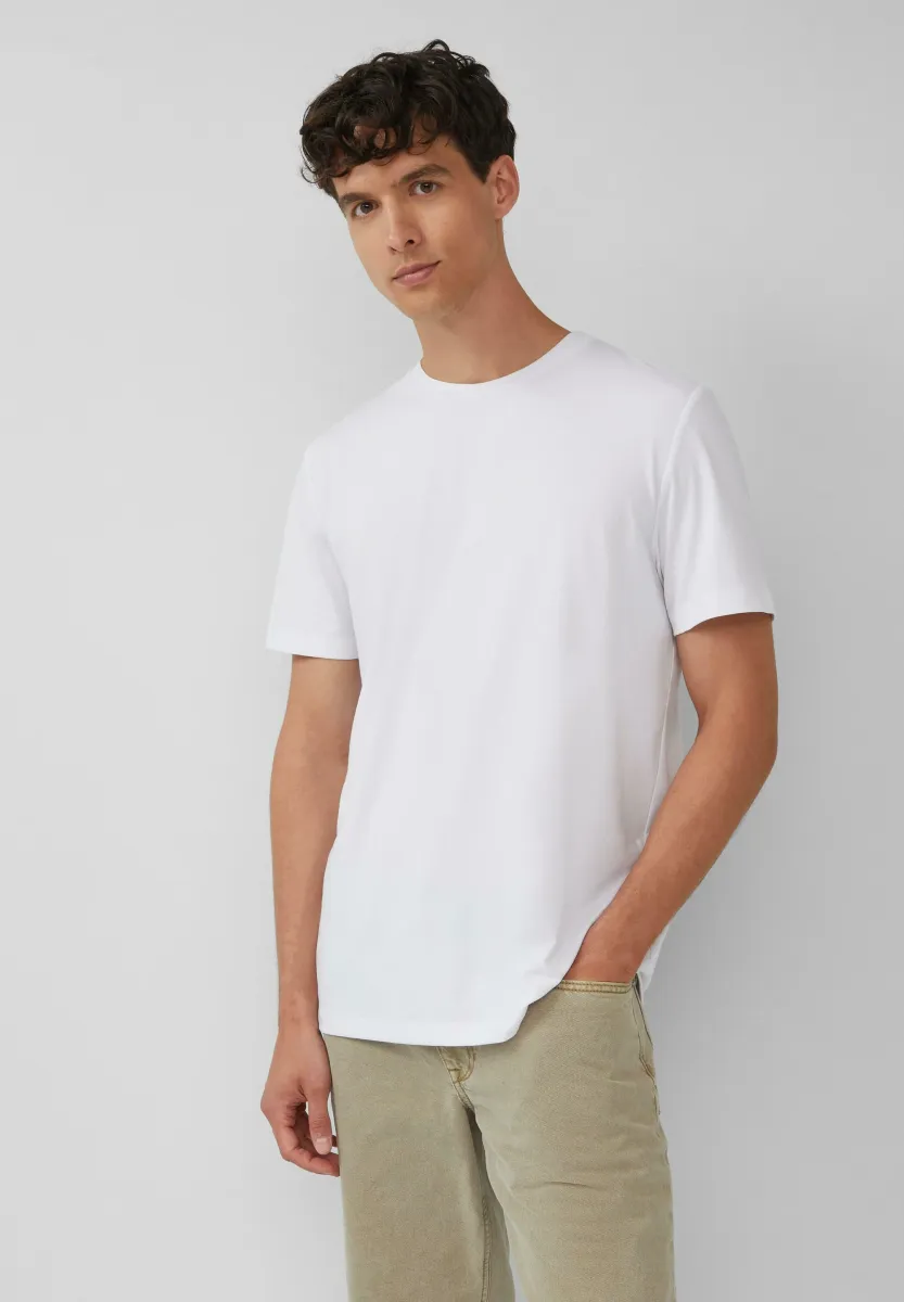 T-Shirt basic - weiß