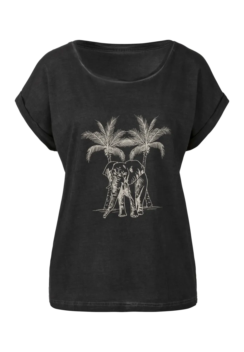 T-Shirt print - anthrazit