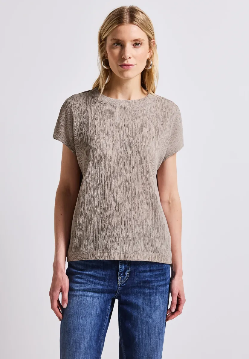 T-Shirt print - beige