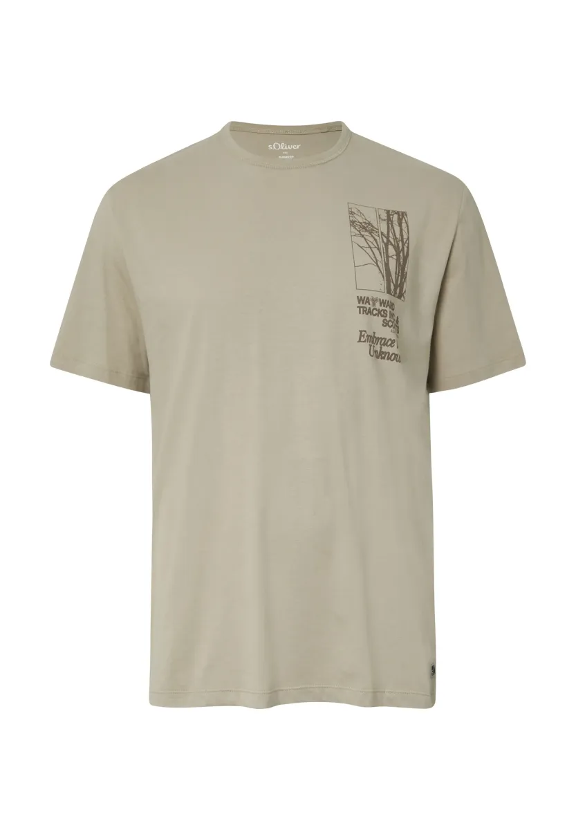 T-Shirt print - beige