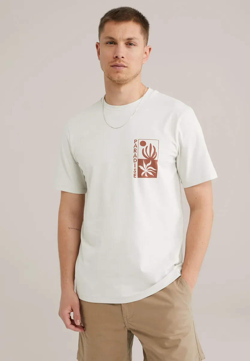 T-Shirt print - beige