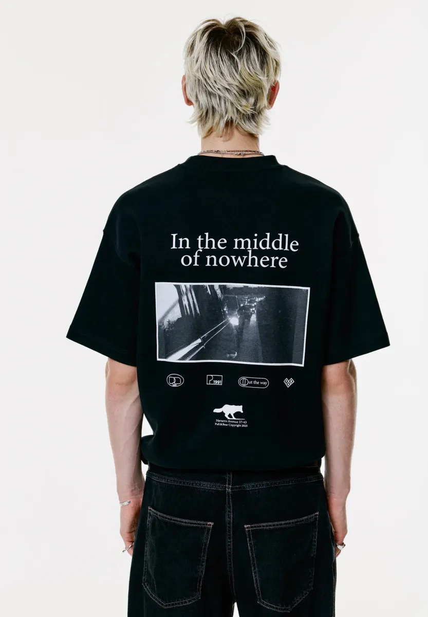 T-Shirt print - black