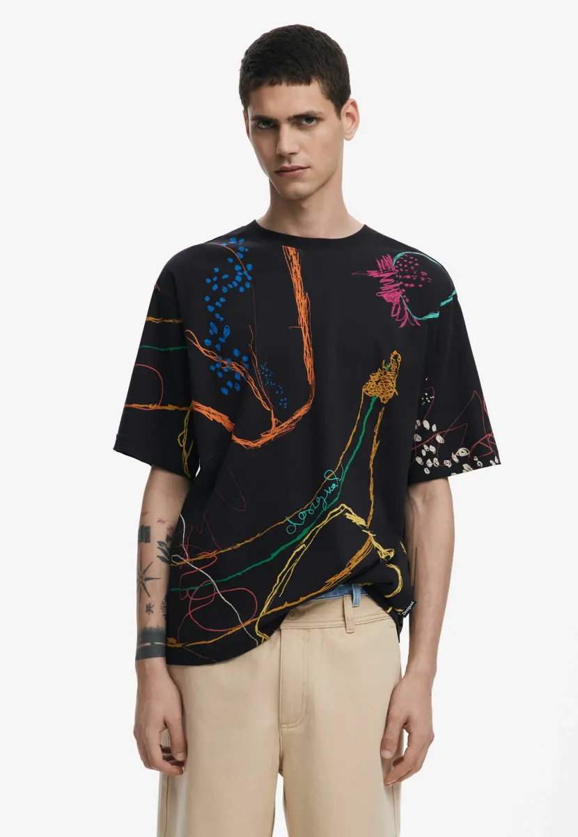 T-Shirt print - black