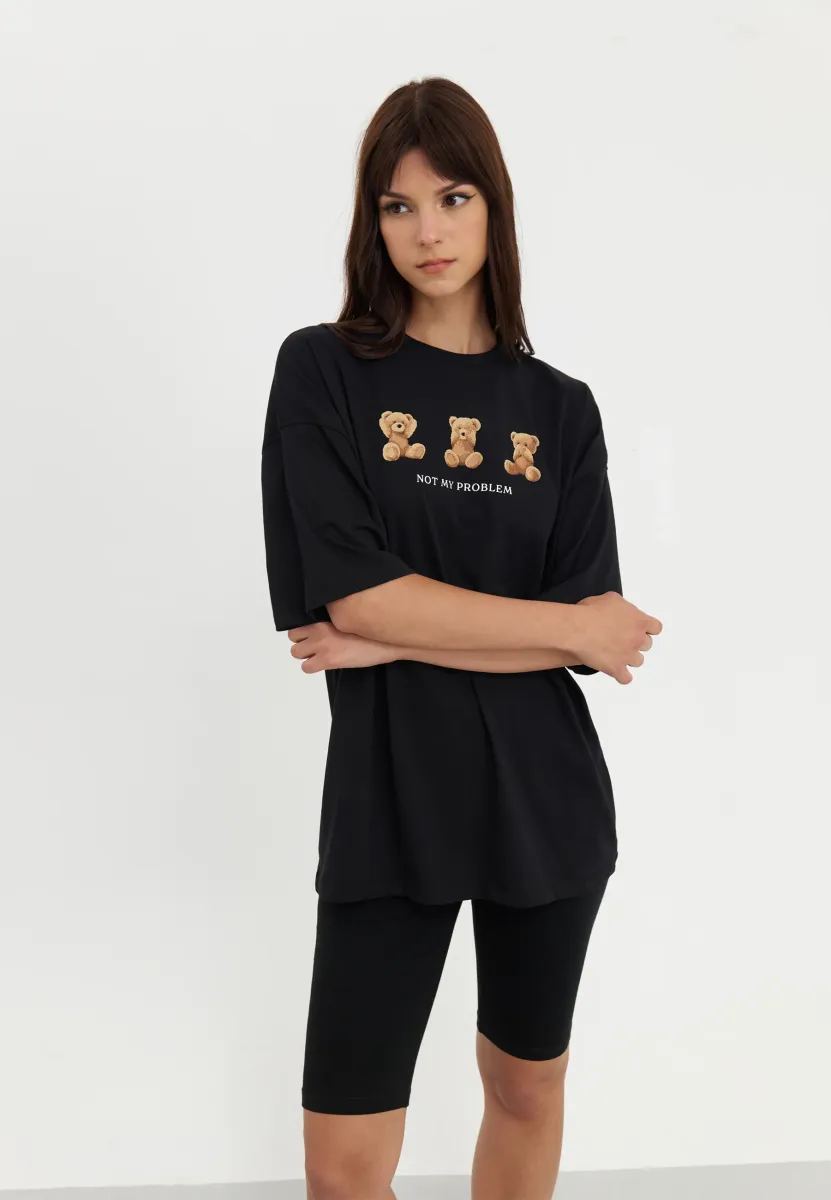 T-Shirt print - black