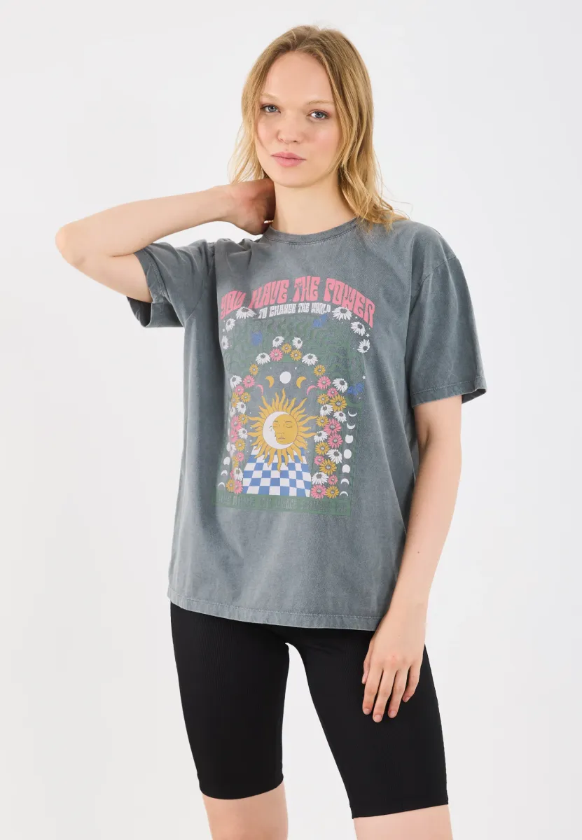 T-Shirt print - black