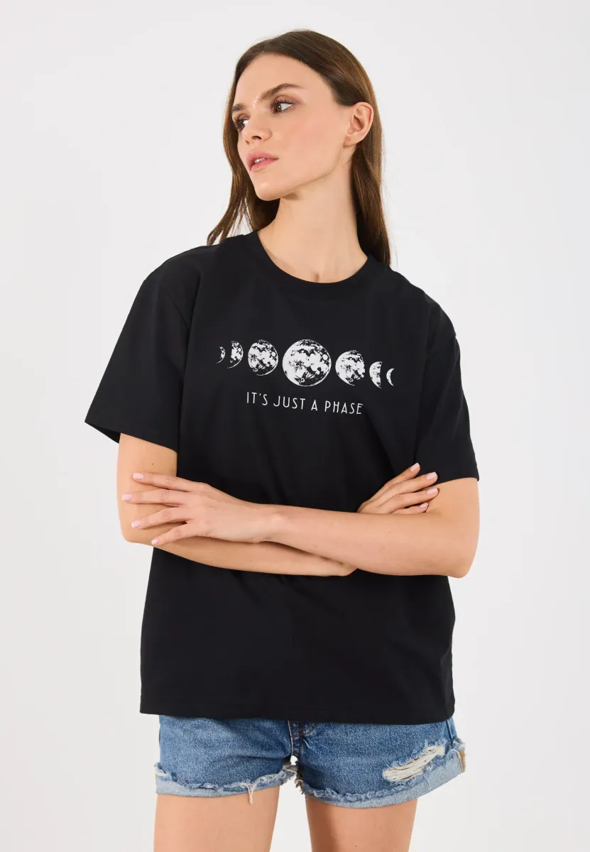 T-Shirt print - black