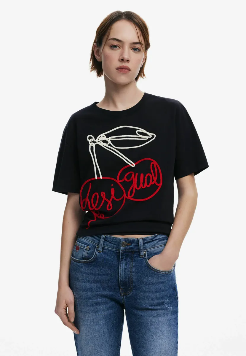 T-Shirt print - black
