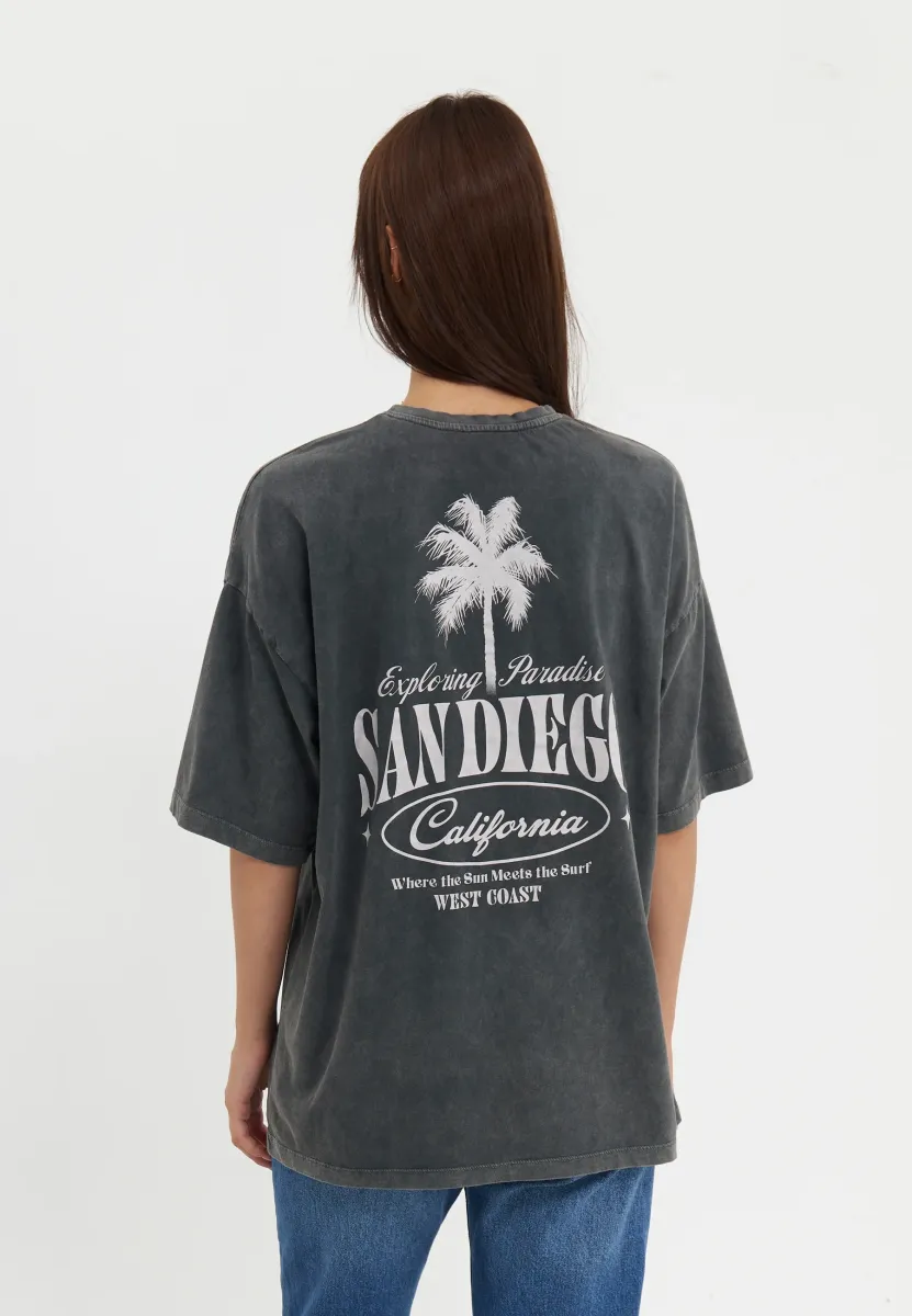 T-Shirt print - black