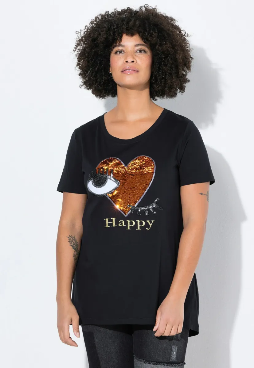 T-Shirt print - black