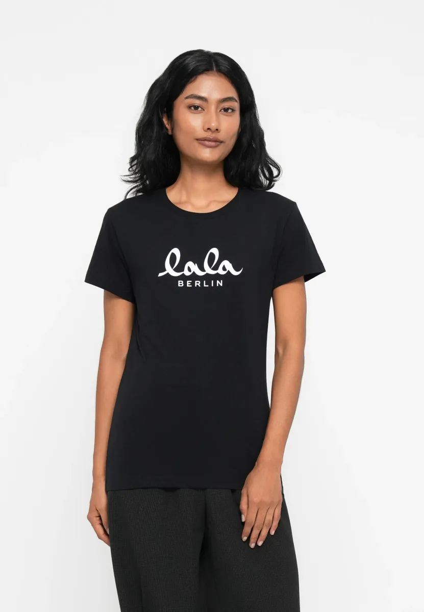 T-Shirt print - black/white