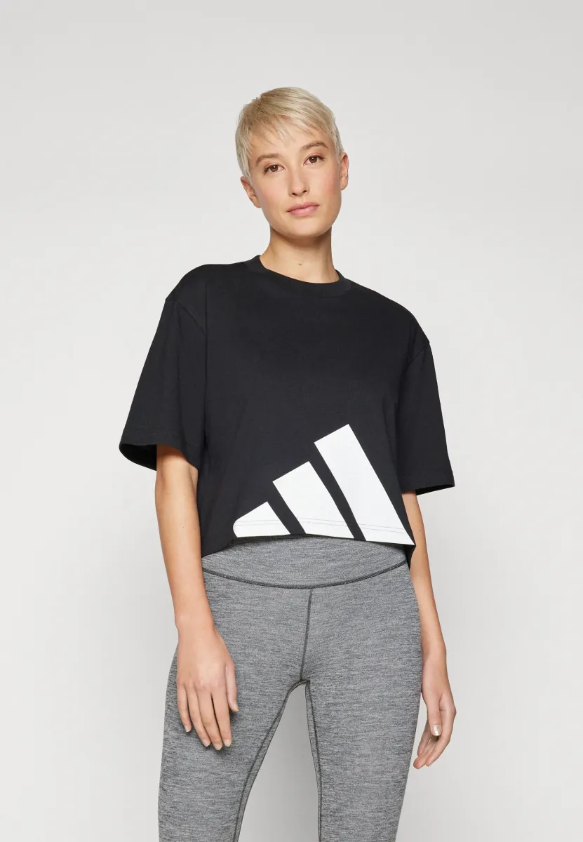 T-Shirt print - black/white