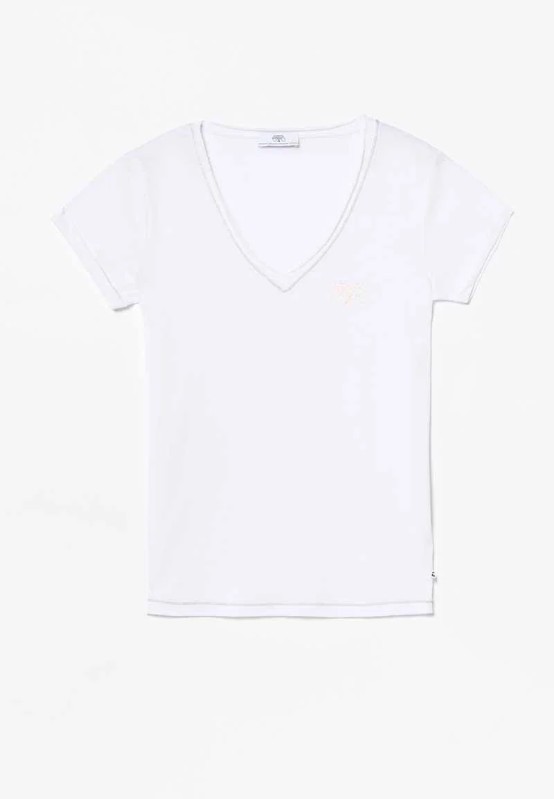 T-Shirt print - blanc