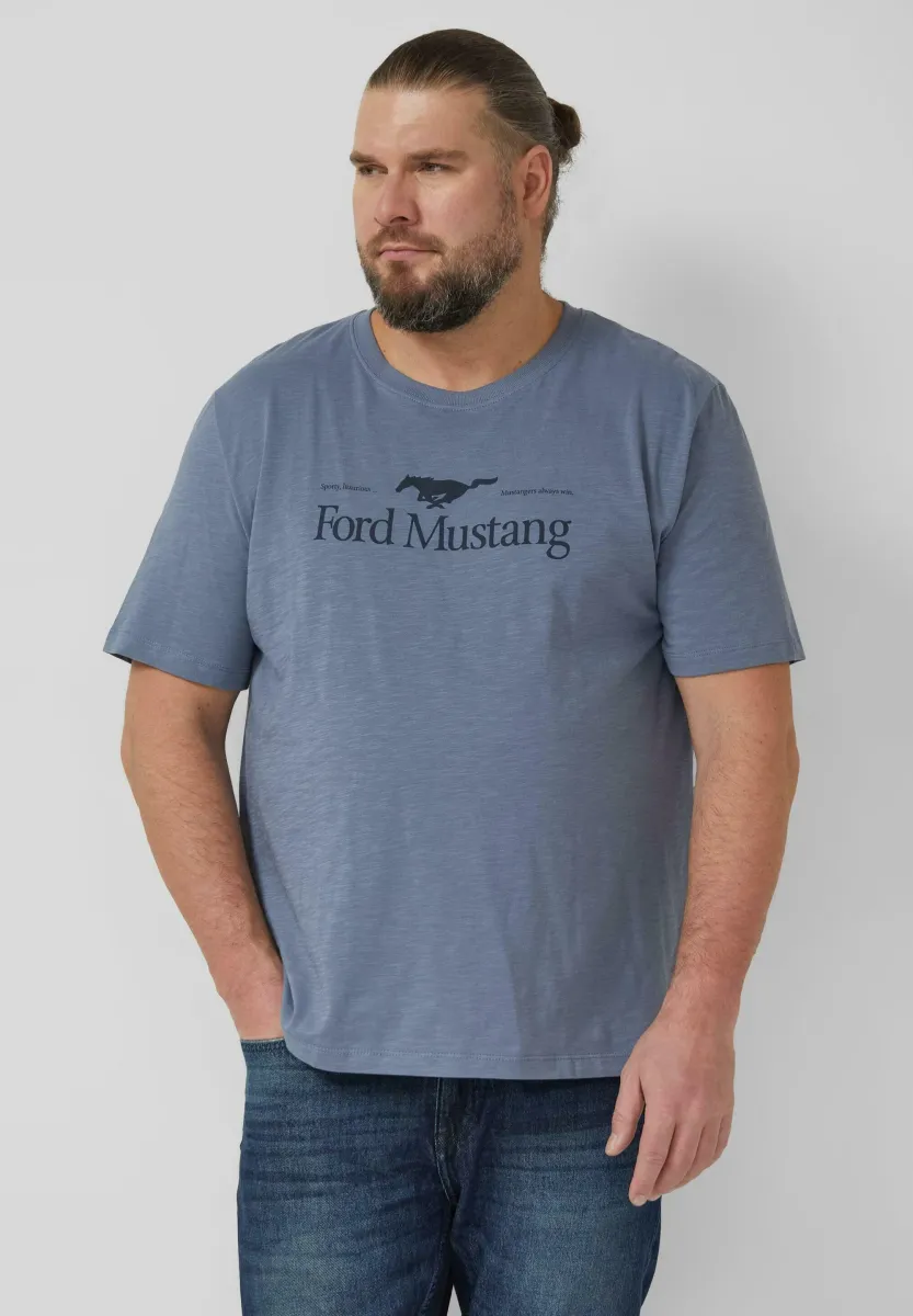 T-Shirt print - blassblau