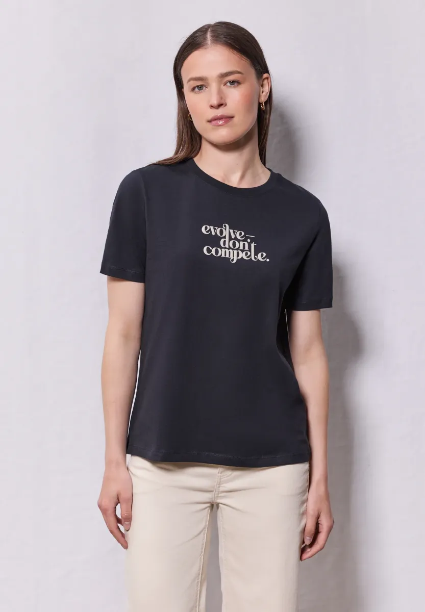 T-Shirt print - blau