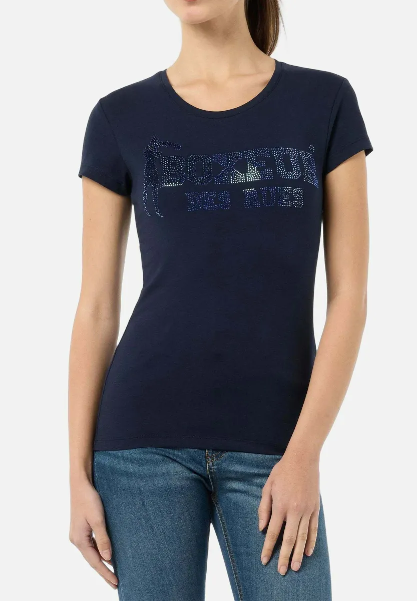 T-Shirt print - blau