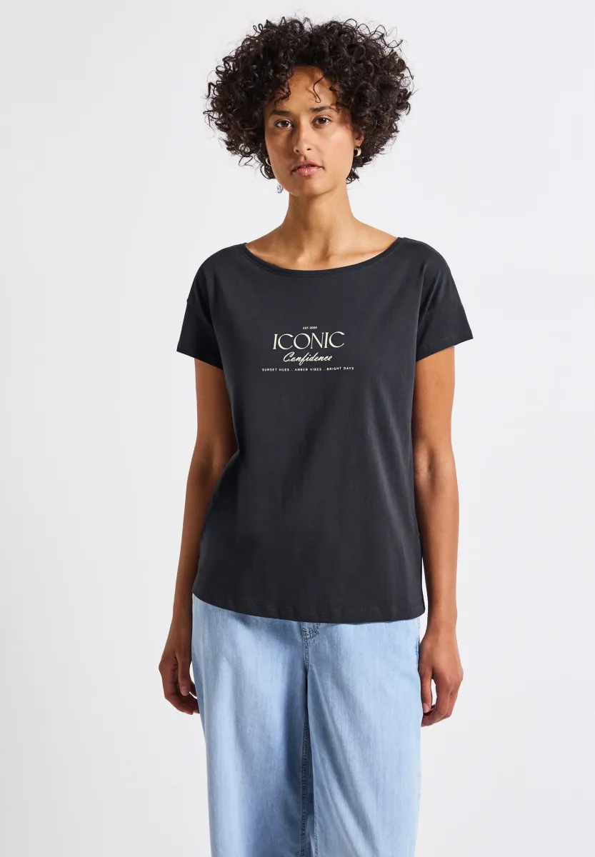 T-Shirt print - blau