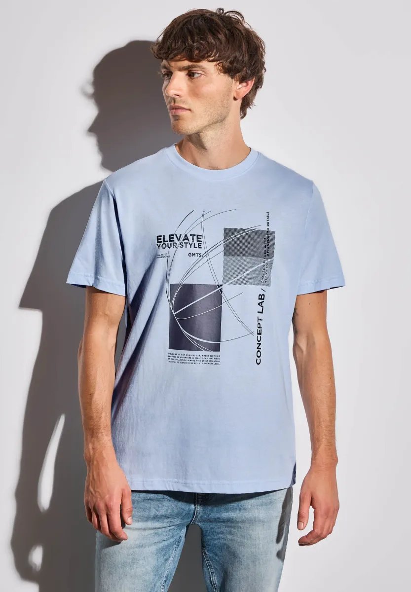 T-Shirt print - blau
