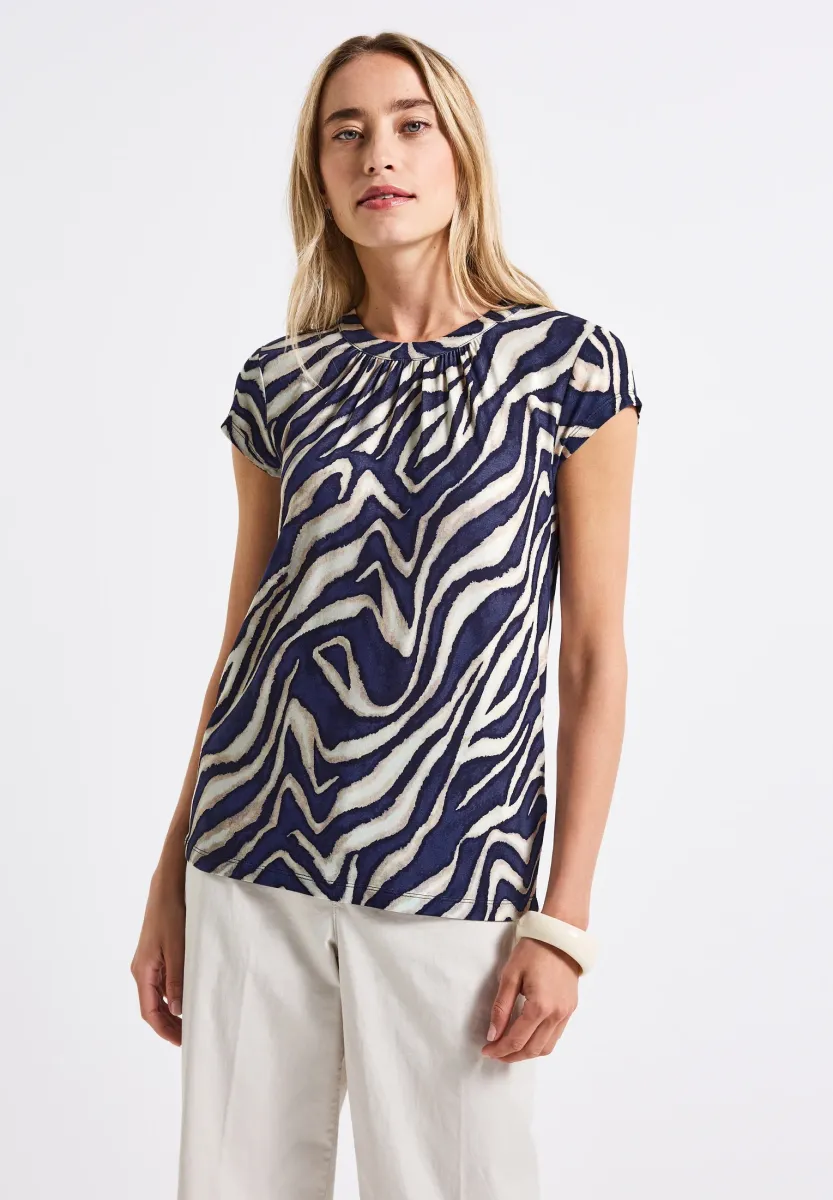 T-Shirt print - blau