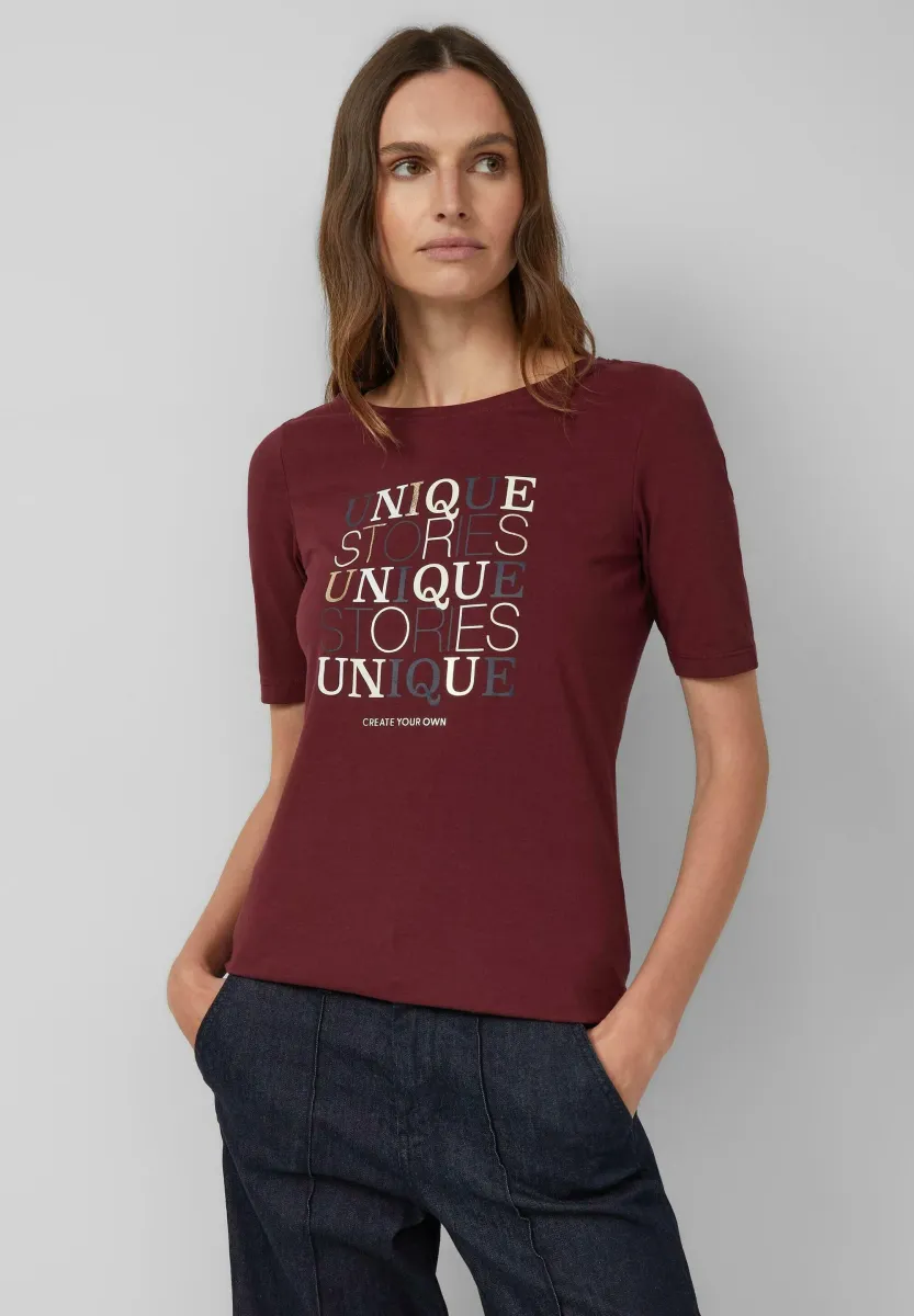 T-Shirt print - bordeaux