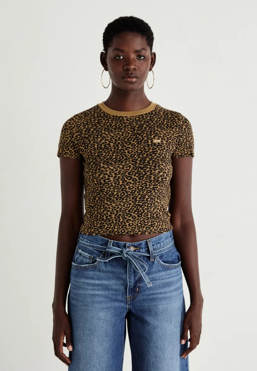 T-Shirt print - braun