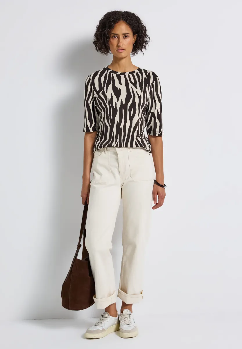 T-Shirt print - braun