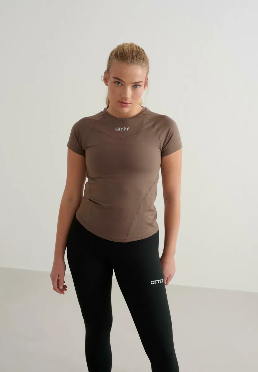 T-Shirt print - brown