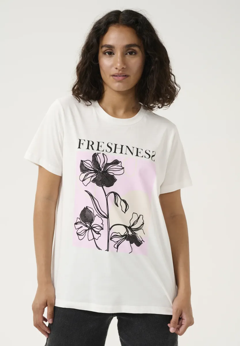 T-Shirt print - chalk