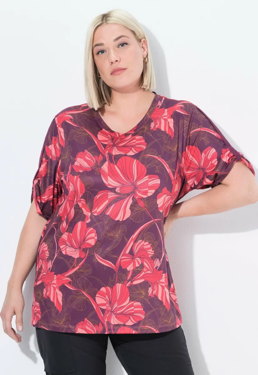 T-Shirt print - dark cherry