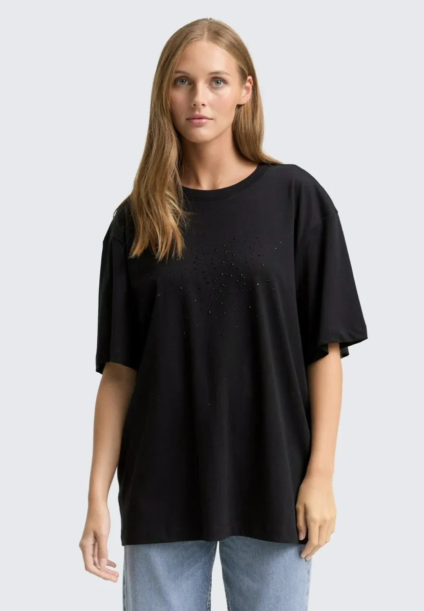 T-Shirt print - deep black